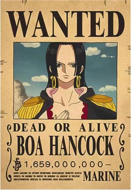 Affiches One Piece Wanted - Designs Exclusifs Eterna