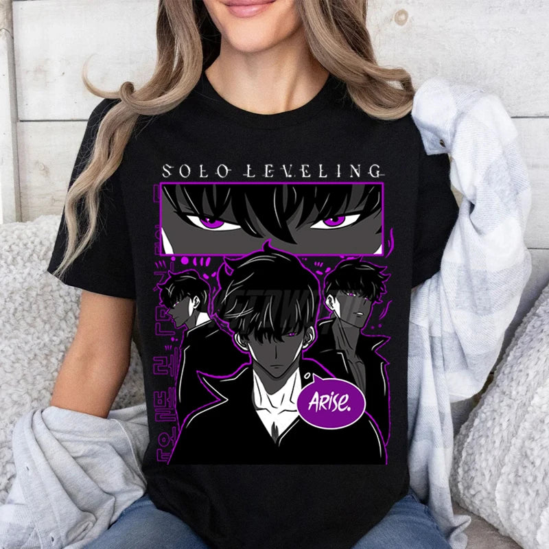 T-shirt Imprimé Unisexe Léger 100% Confort - Solo Leveling