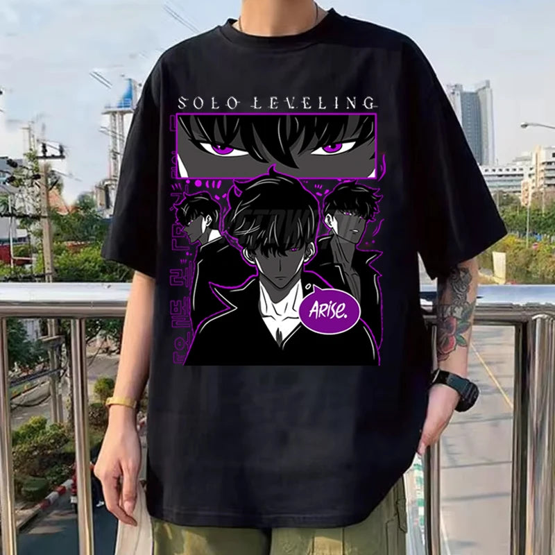 T-shirt Imprimé Unisexe Léger 100% Confort - Solo Leveling
