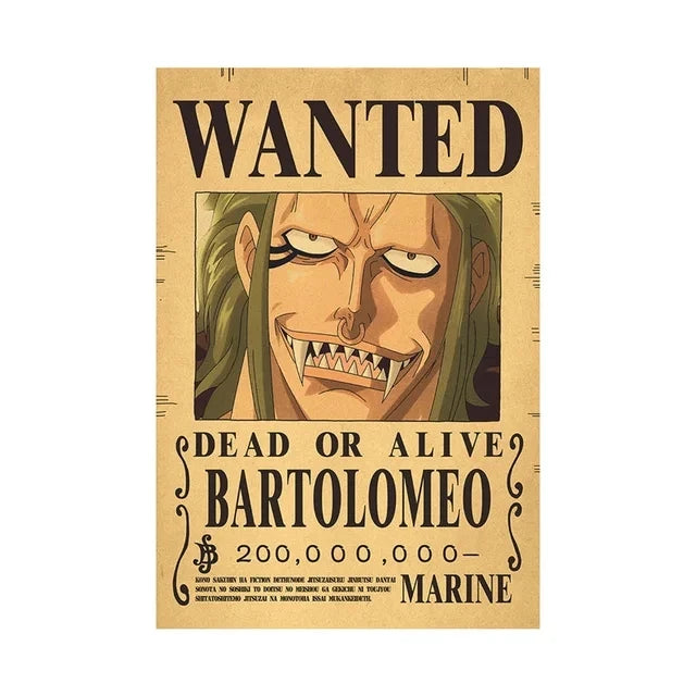 Affiches One Piece Wanted - Designs Exclusifs Eterna