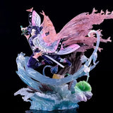 Figurine Kochou Shinobu Demon Slayer 31 cm en PVC sur socle transparent

