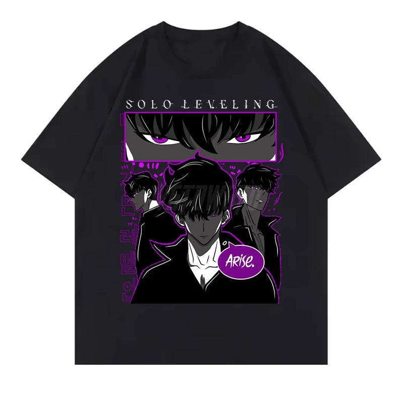 T-shirt Imprimé Unisexe Léger 100% Confort - Solo Leveling