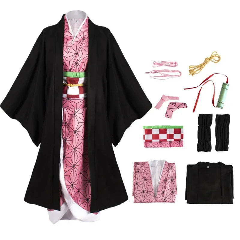 Costume Cosplay Nezuko Kamado – Demon Slayer (Set Complet)