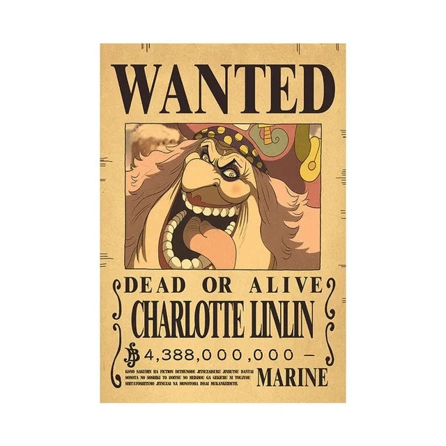 Affiches One Piece Wanted - Designs Exclusifs Eterna
