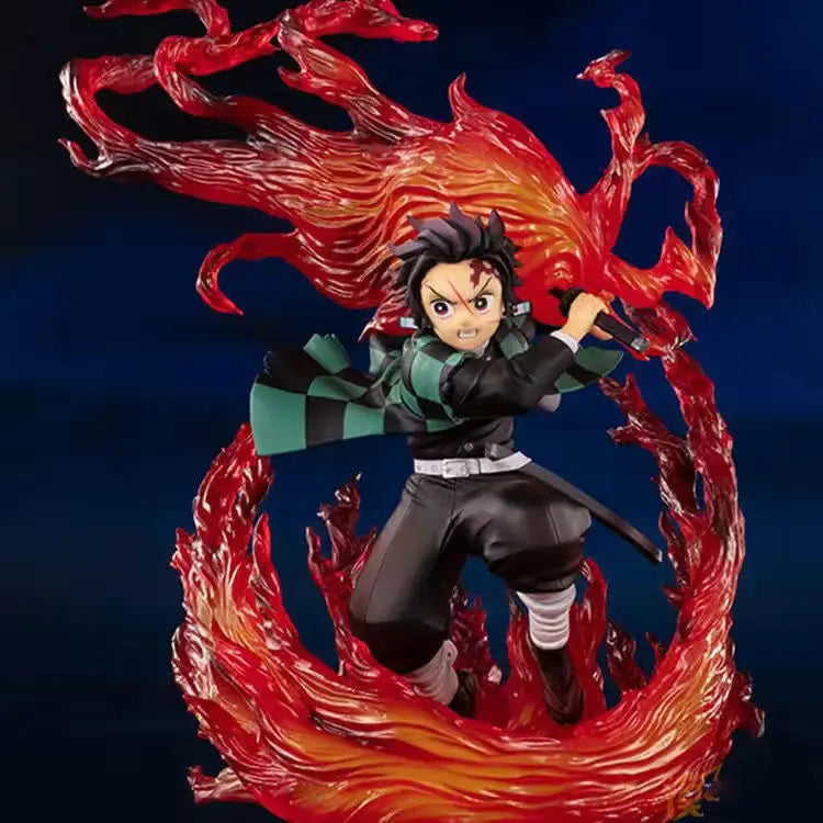 Statue Tanjirou Kamado 30 cm Dragon de Feu LED – Demon Slayer