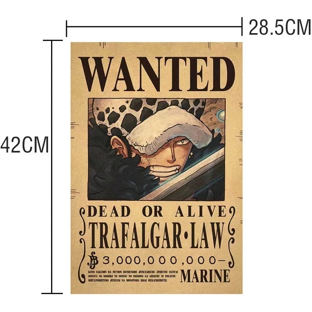 Affiches One Piece Wanted - Designs Exclusifs Eterna
