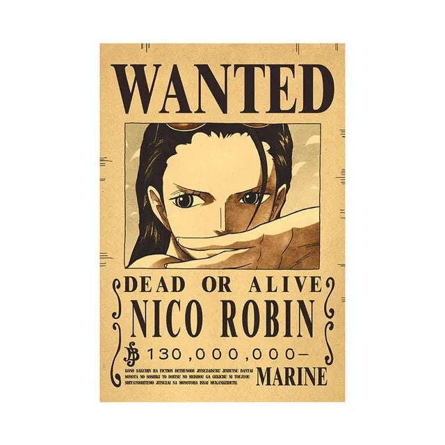 Affiches One Piece Wanted - Designs Exclusifs Eterna