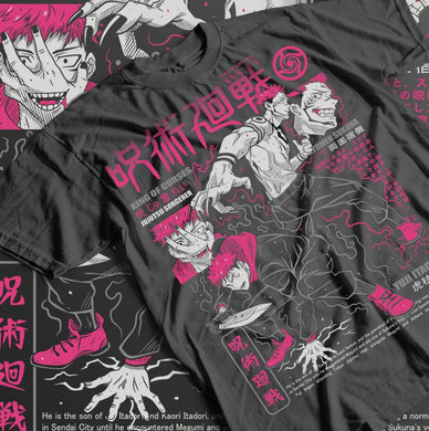 T-shirt Itadori Yuji Jujutsu Kaisen en coton écologique