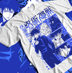 T-shirt Megumi Fushiguro Jujutsu Kaisen en coton écologique