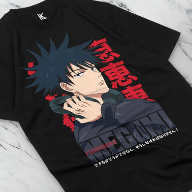 T-shirt Megumi Fushiguro femme en coton organique