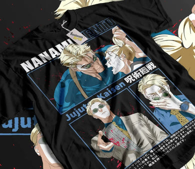 T-shirt Nanami Kento Jujutsu Kaisen pour homme en coton biologique








