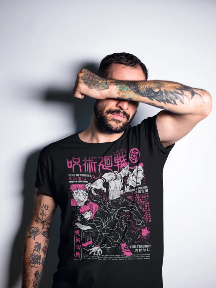 T-shirt Itadori Yuji Jujutsu Kaisen en coton écologique