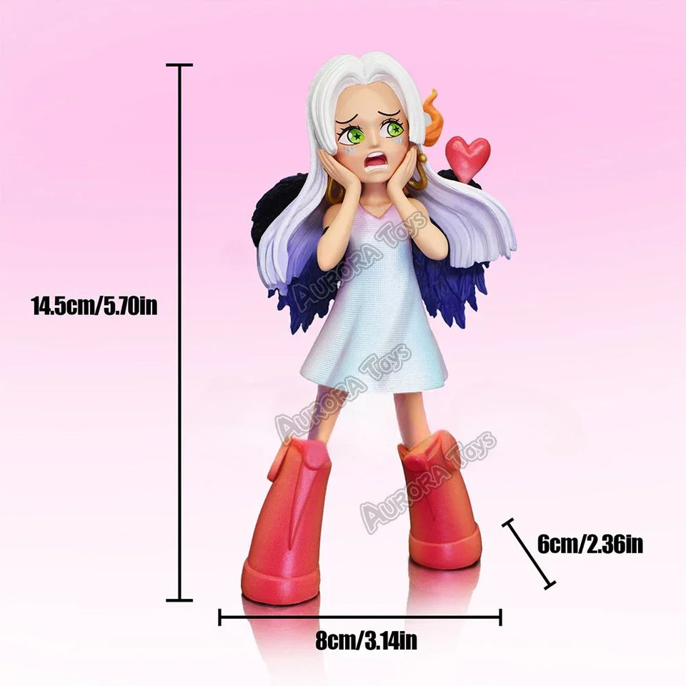 Figurine Boa Hancock en résine avec détails colorés, hauteur 14,5 cm, idéale pour les collectionneurs