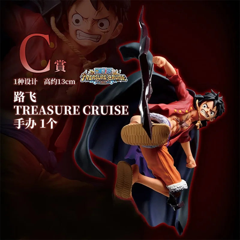Figurine One Piece officielle de Luffy de 13 cm avec détails précis et pose dynamique