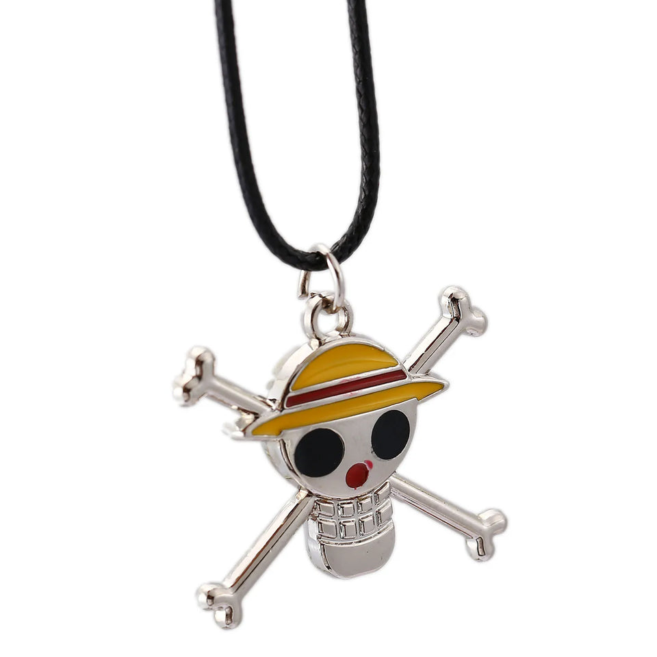Collier One Piece avec pendentif en métal du personnage emblématique de la série animée
