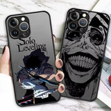 Coque iPhone Solo Leveling avec design animé et impression artistique sur deux côtés