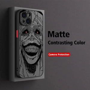 Coque iPhone Solo Leveling en noir mat avec protection pour caméra et dessin frappant