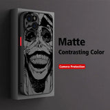Coque iPhone Solo Leveling en noir avec design mat et protection de caméra