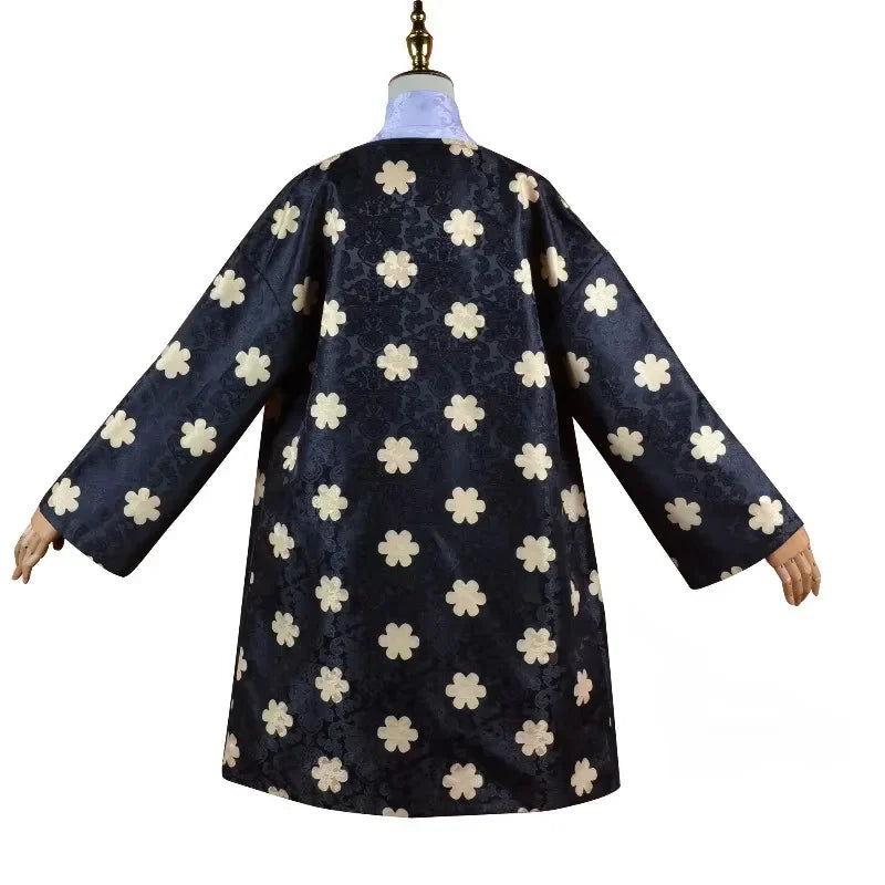 Costume Kimono One Piece Robin avec un design floral élégant et une coupe confortable