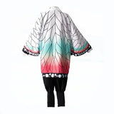 Costume Shinobu Kocho avec un design vibrant aux couleurs blanche, rose et turquoise