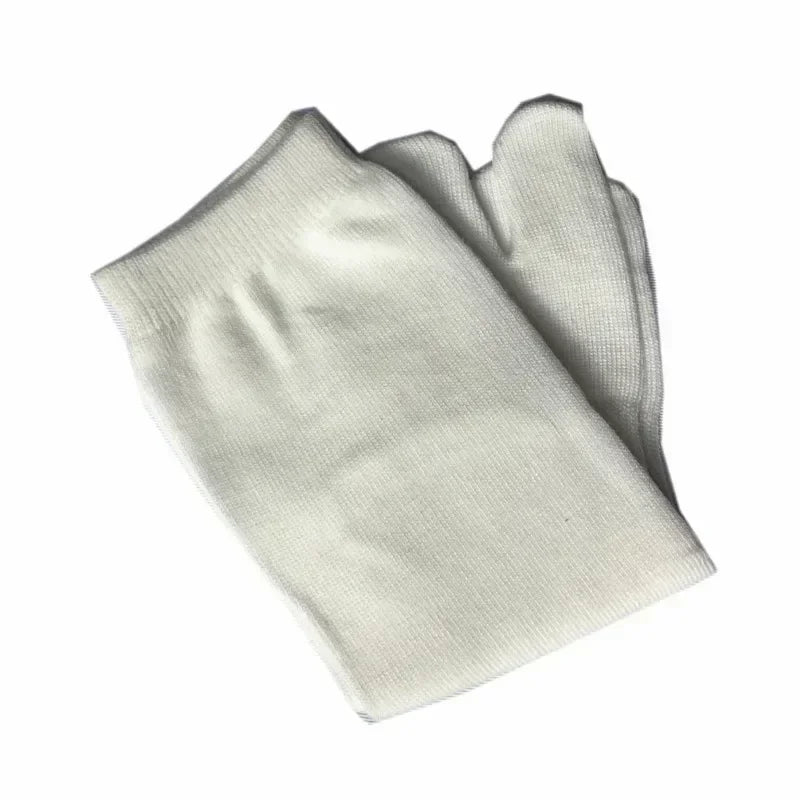 Gants blancs en coton pour costume Shinobu Kocho, parfaits pour compléter un déguisement de personnage.