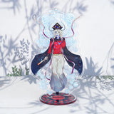 Figurine Demon Slayer 16 cm sur socle transparent avec personnage détaillé et éléments colorés