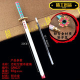 Stylo épée Demon Slayer avec design coloré et détails raffinés, parfait pour les fans de la série