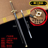 Stylos épée Demon Slayer en métal avec design détaillé et pointe fine pour la calligraphie