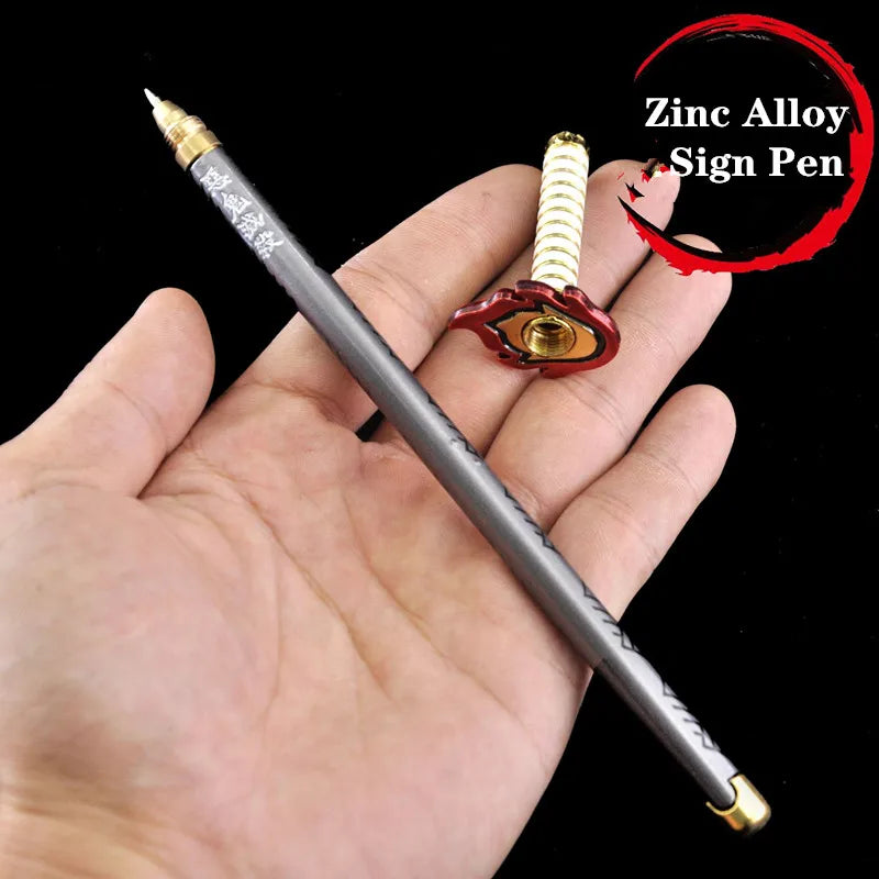 Stylo épée Demon Slayer en alliage de zinc, design accrocheur pour les fans de l'anime