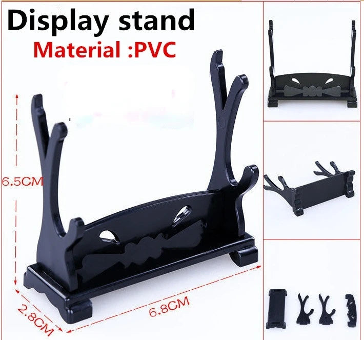 Support d'affichage en PVC noir pour stylo épée Demon Slayer, idéal pour la collection.