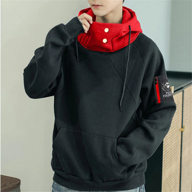Haut noir avec capuche rouge, parfait pour compléter un ensemble cosplay Jujutsu Kaisen
