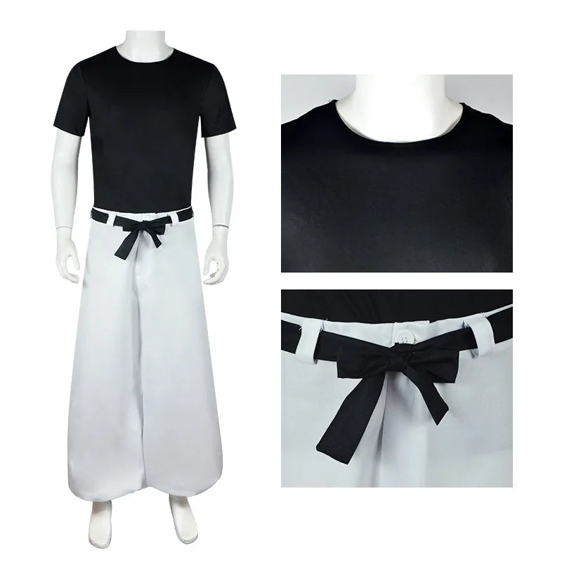 Costume cosplay Toji Fushiguro Jujutsu Kaisen unisexe en polyester