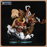 Figurine Chopper Wano de Eterna avec Chopper en armure et un ours en arrière-plan
