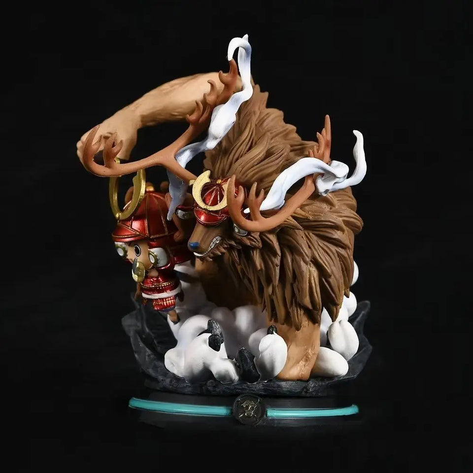 Figurine Chopper Wano de Eterna représentant Chopper en samouraï avec un décor dynamique