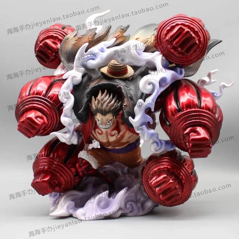 Figurine Luffy Gear 4 en action avec des détails vibrants et une pose dynamique