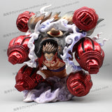 Figurine Luffy Gear 4 en action avec des détails vibrants et une pose dynamique
