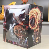 Boîte de figurine Luffy Red Rock avec design détaillé et accents colorés, idéale pour les collectionneurs