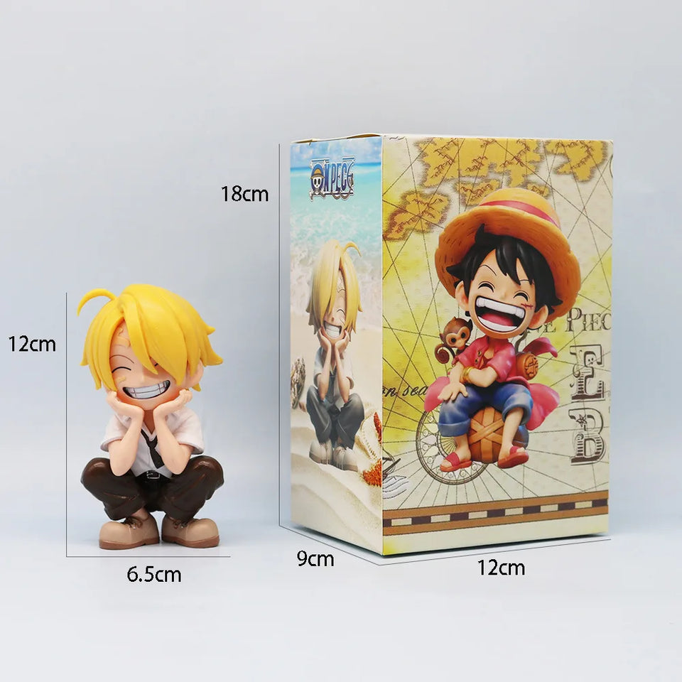 Figurine One Piece Luffy Zoro avec boîte d'origine et dimensions de 18 cm de hauteur