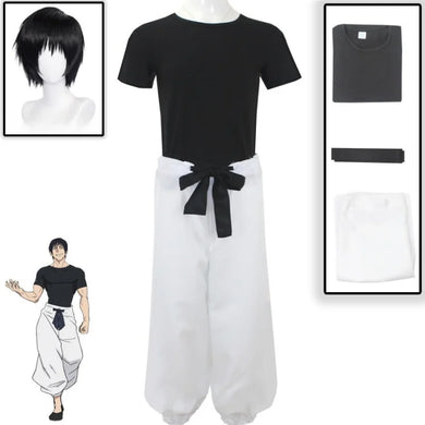 Costume cosplay Toji Fushiguro Jujutsu Kaisen unisexe en polyester