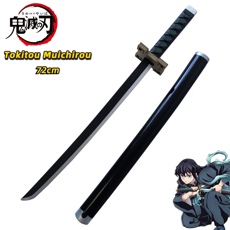 Katana cosplay mousse Tokitou Muichirou de 72 cm avec fourreau pour fans d'animation