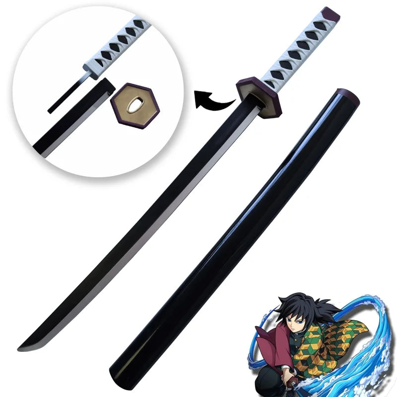 Épée katana cosplay mousse d'Eterna avec finition détaillée et poignée en relief pour les fans d'anime