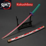 Katana Tanjiro Kamado avec un design détaillé et un support de présentation élégant