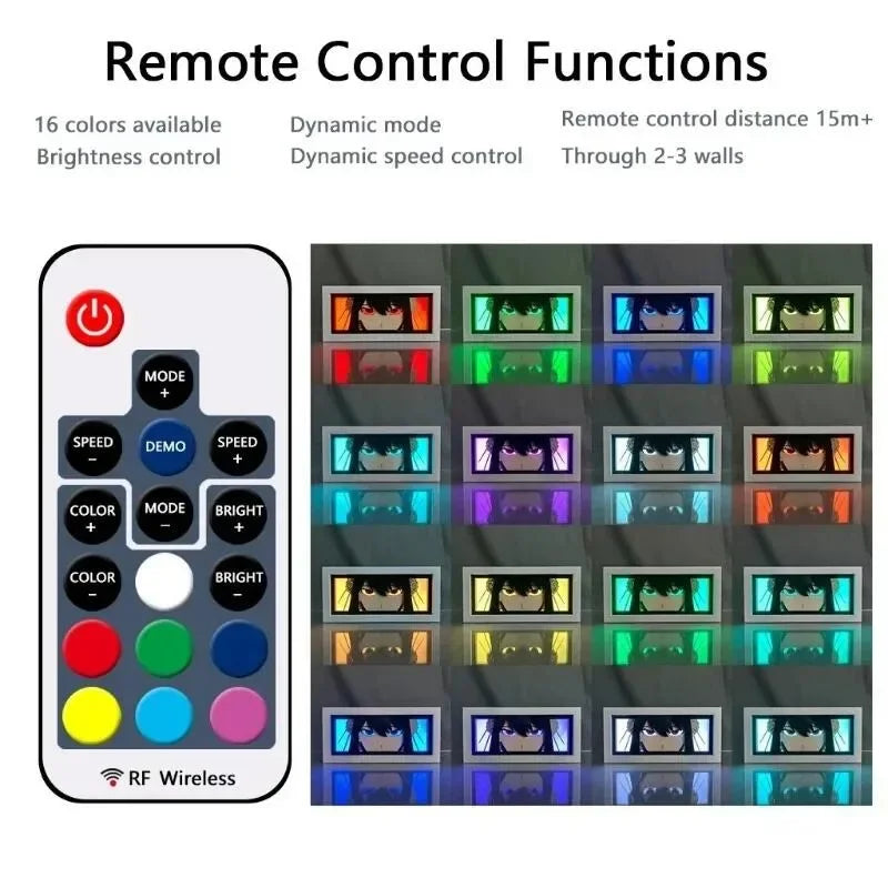 Télécommande pour lampe sculptée Solo Leveling avec 16 couleurs et contrôle de luminosité