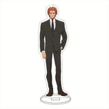 Porte-clé acrylique Solo Leveling représentant un personnage élégant en costume noir