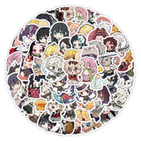 Ensemble d'autocollants kawaii Demon Slayer représentant des personnages mignons de la série