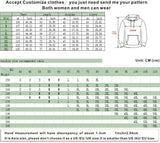 Hoodie Eterna avec sweat imprimé manga, taille et guide de mesures pour personnalisation
