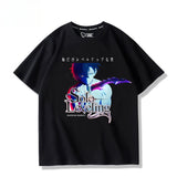 T-shirt Solo Leveling noir avec un design animé captivant et un imprimé vibrant